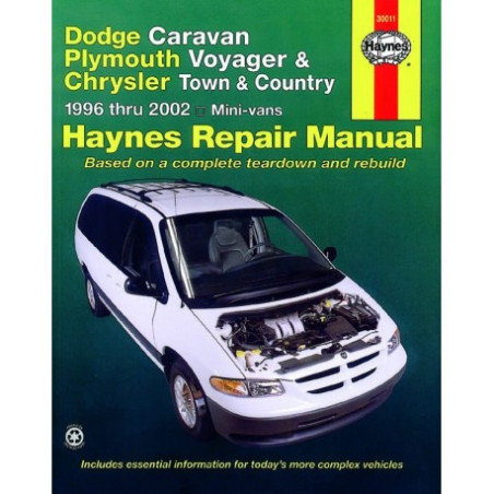 Dodge Caravan Plymouth Voyager & Chrysler Town and Country Haynes Repair Manual for 1996 thru 2002 including Grand