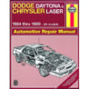 Dodge Daytona and Chrysler Laser Haynes Repair Manual for 1984 thru 1989 covering 2.2 and 2.5 liter engines