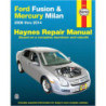 Ford Fusion and Mercury Milan 2006 thru 2010 (USA)