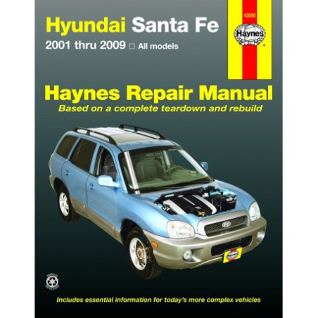 Hyundai Sante Fe Haynes Repair Manual covering all models from 2001 through 2012