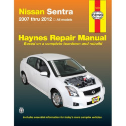 Nissan Sentra Haynes Repair Manual for all models from 2007 through 2012