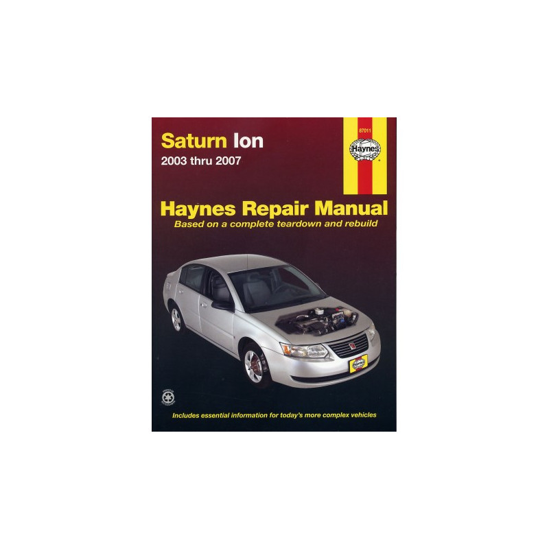 Saturn Ion Haynes Repair Manual for 2003 thru 2007