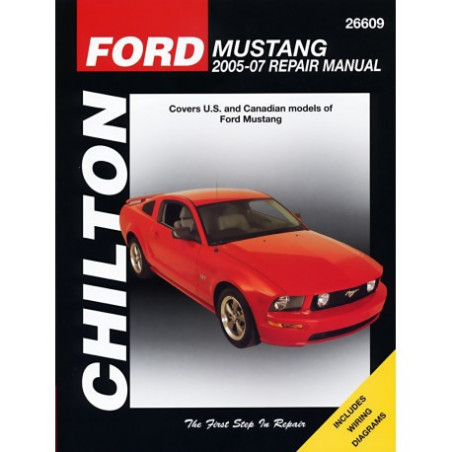 Ford Mustang Chilton Repair Manual for 2005-14 covering all models of Ford Mustang