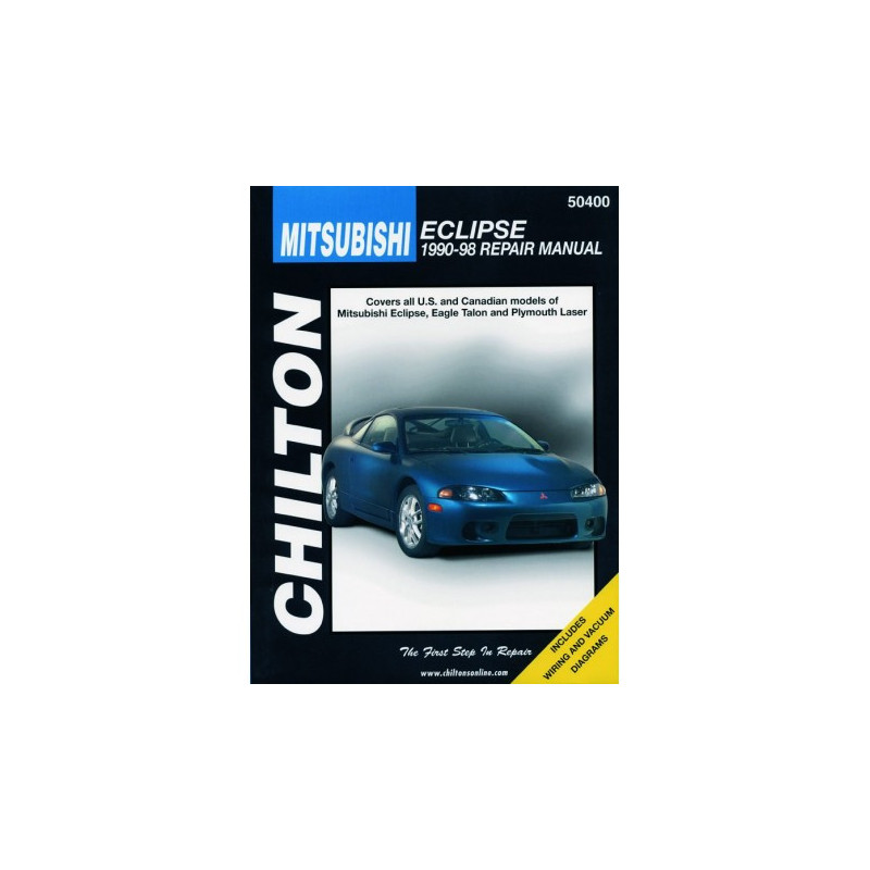 Mitsubishi Eclipse Chilton Repair Manual covering all models of Eclipse Eagle Talon & Plymouth Laser for 1990-98