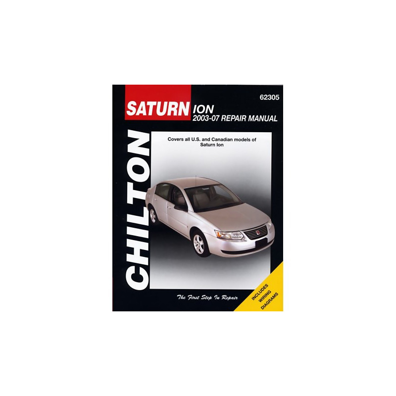 Saturn Ion Chilton Repair Manual covering all models for 2003-07