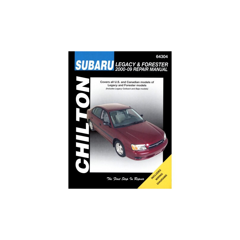 Subaru Legacy & Forester Chilton Repair Manual for 2000-09 (Does not include information specific to six-cylinder a