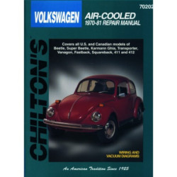 Volkswagen Air-Cooled Chilton Repair Manual for 1970-81 covering Beetle Super Beetle Karmann Ghia Transporter Vanag