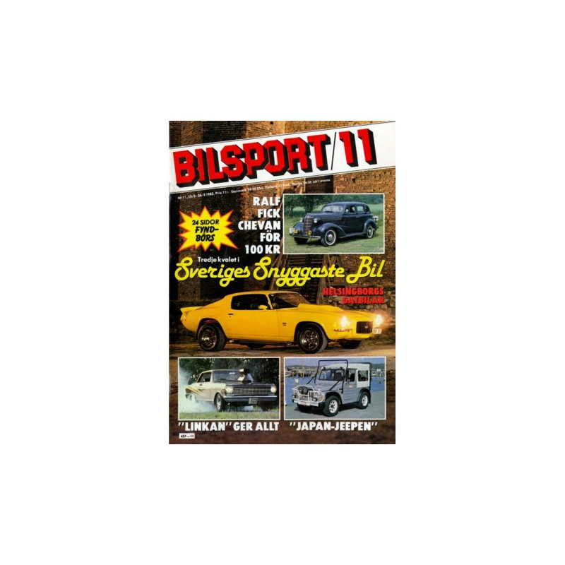 Bilsport nr 11  1982