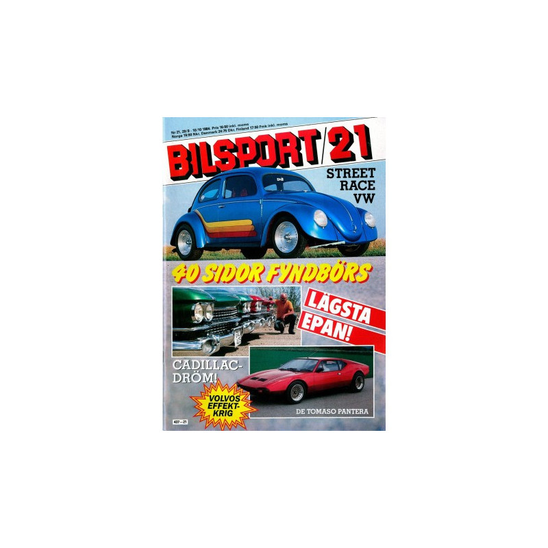 Bilsport nr 21  1984