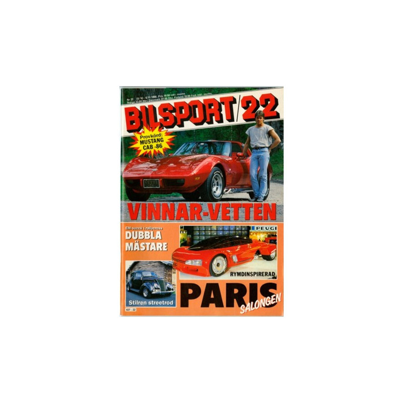 Bilsport nr 22  1986