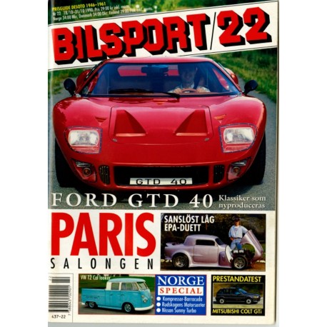 Bilsport nr 22  1990